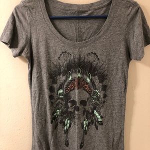 Empyre Tribal Skull T-Shirt Size Small